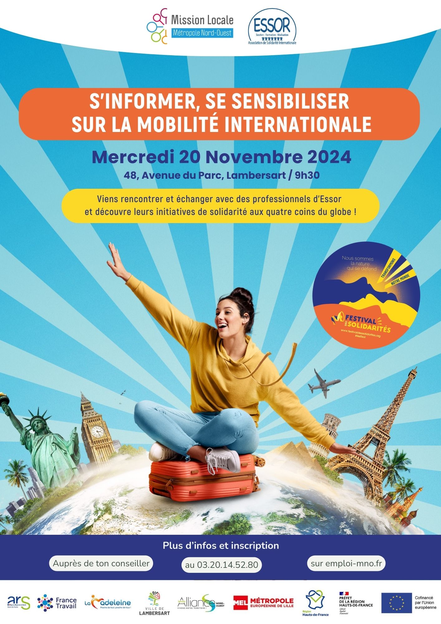 Festisol : S'informer, Se sensibiliser sur la Mobilité Internationale!