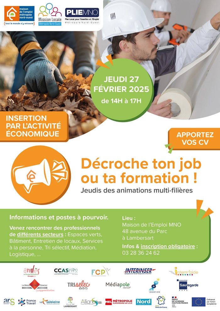 Décroche ton job ou ta formation - spécial Insertion par l'Activité Économique