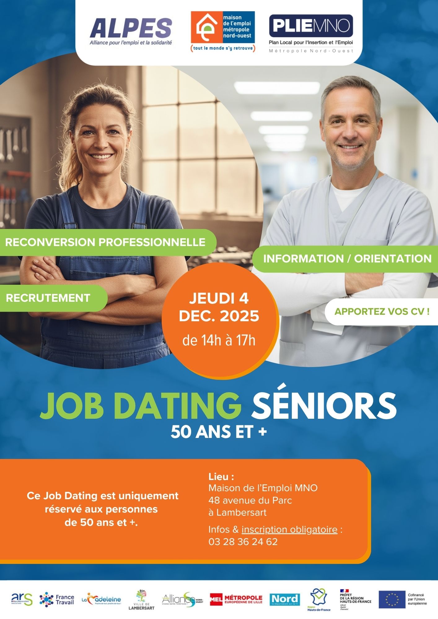 Job Dating Séniors (50 ans et +)