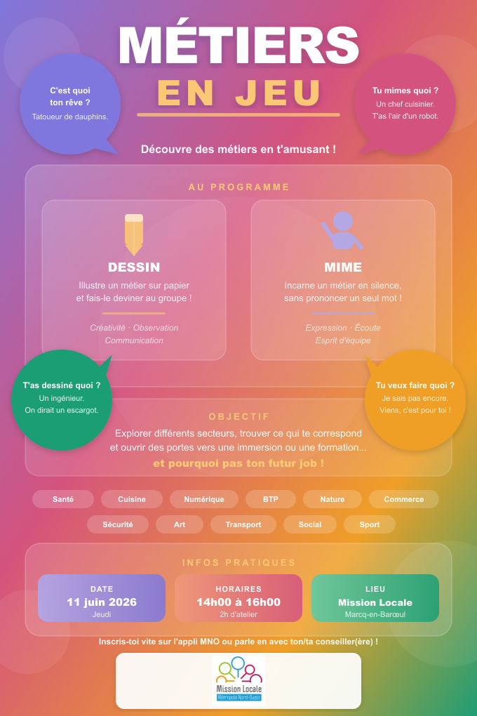 EMPLOI : METIERS EN JEU